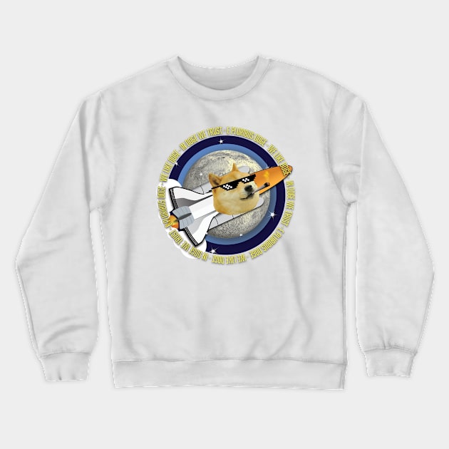 E Pluribus Doge Crewneck Sweatshirt by Damn_Nation_Inc